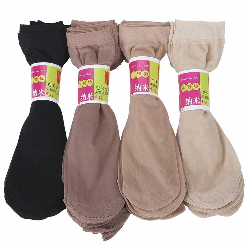10pcs/lot Elastic Crystal Short Socks Ladies Hosiery Nylon Sock Women Fashion Fo